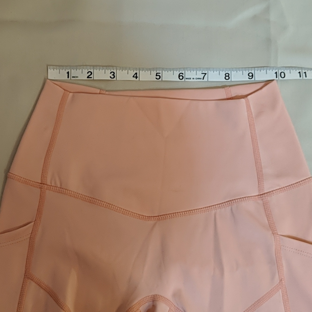 HM high-waisted peach leggings NWOT - Picture 2 of 8